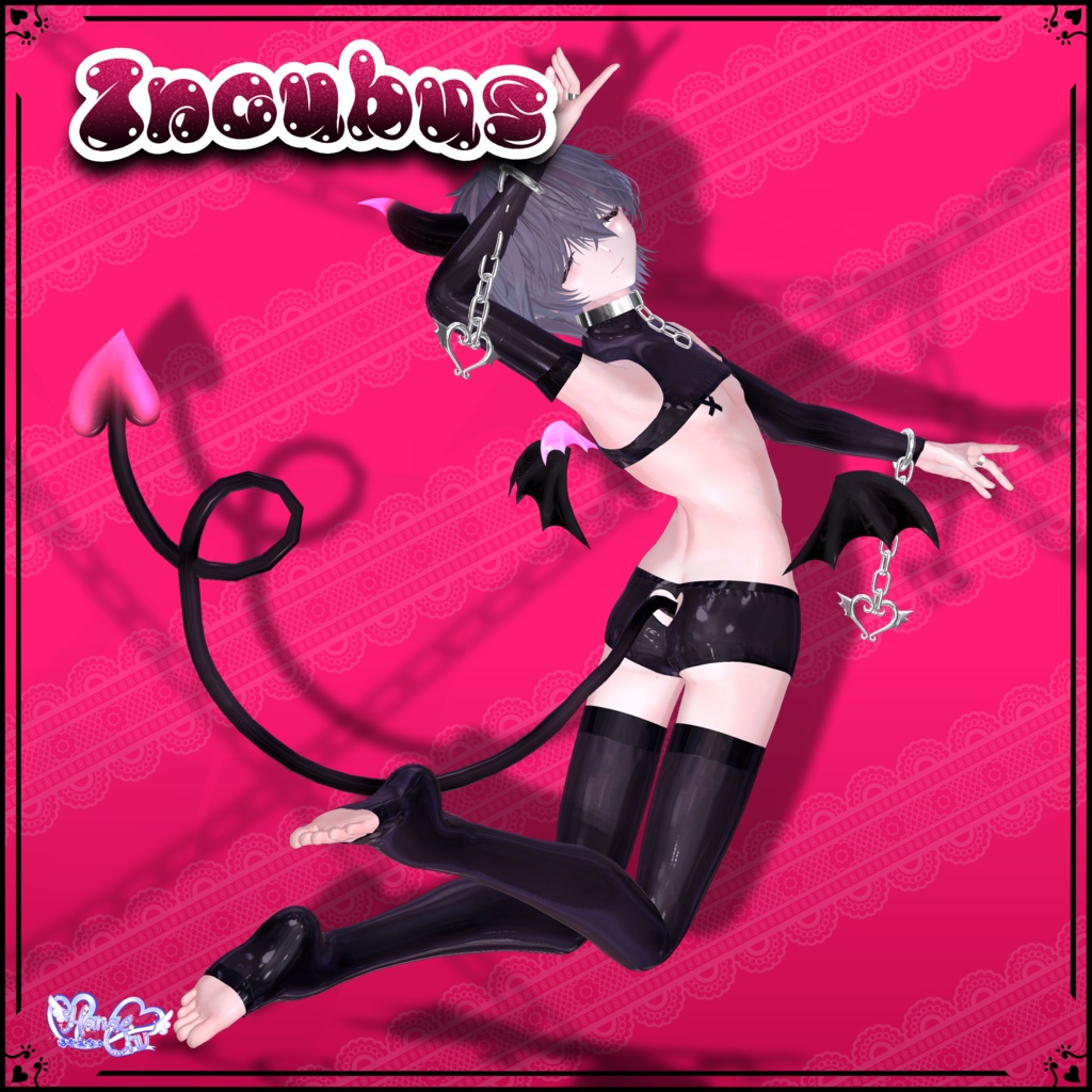 Mens Incubus Outfit メンズ インキュバス 衣装 セット VRChat Modular Avatar対応 Unitypackage