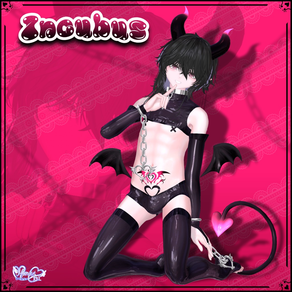 Mens Incubus Outfit メンズ インキュバス 衣装 セット VRChat Modular Avatar対応 Unitypackage