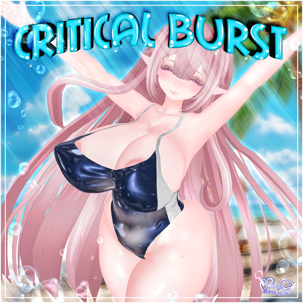 「伊邪那美2.0向け」CRITICAL BURST Swimsuit クリティカルバースト 水着 Modular Avatar Unitypackage