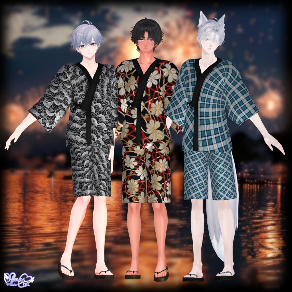2025 SUMMER Mens Jinbei Set メンズの甚平衣装セット