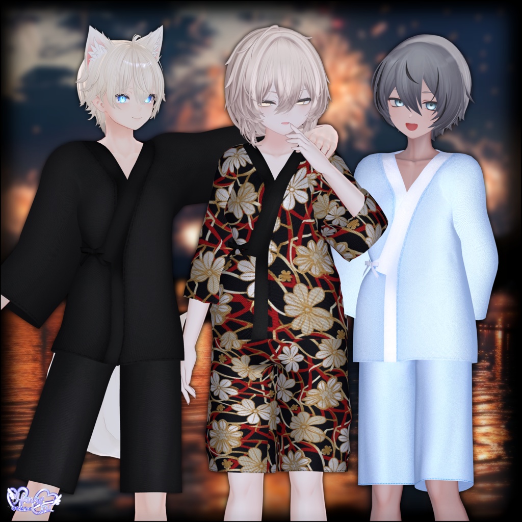 2025 SUMMER Mens Jinbei Set メンズの甚平衣装セット