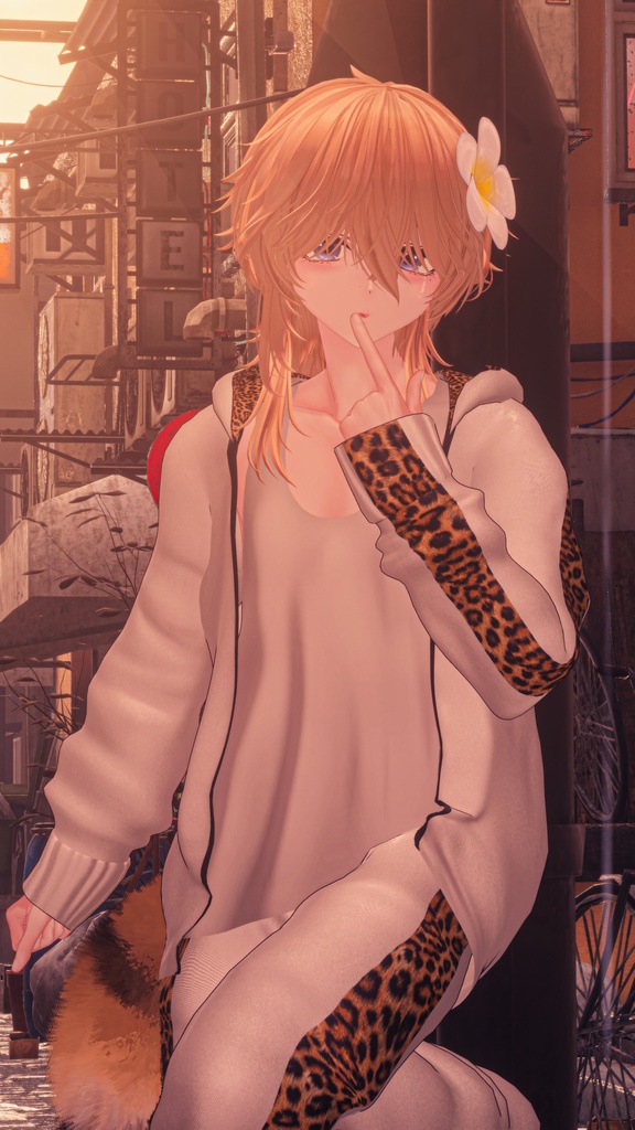 【 +Head】Mens Tracksuit メンズのギャル男ジャージー 衣装セット VRChat Modular Avatar対応 Unitypackage