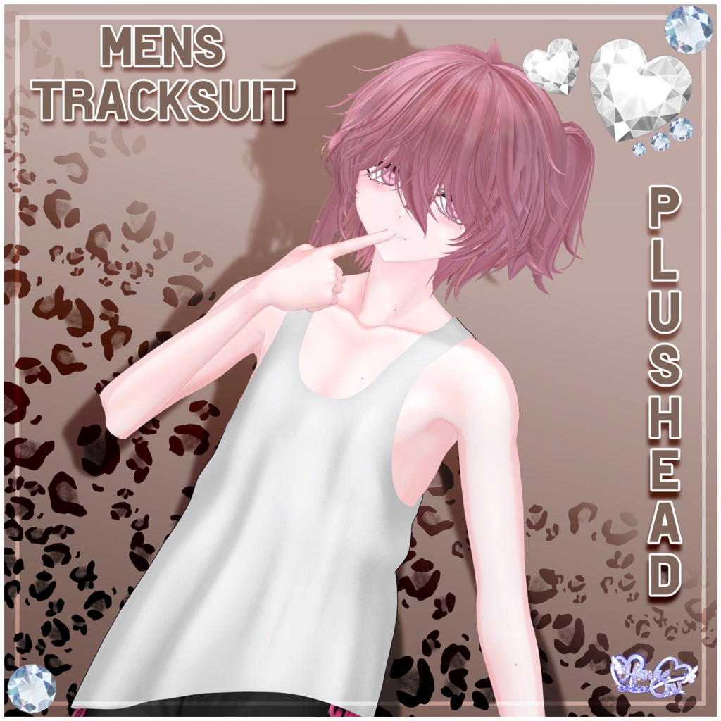 【 +Head】Mens Tracksuit メンズのギャル男ジャージー 衣装セット VRChat Modular Avatar対応 Unitypackage