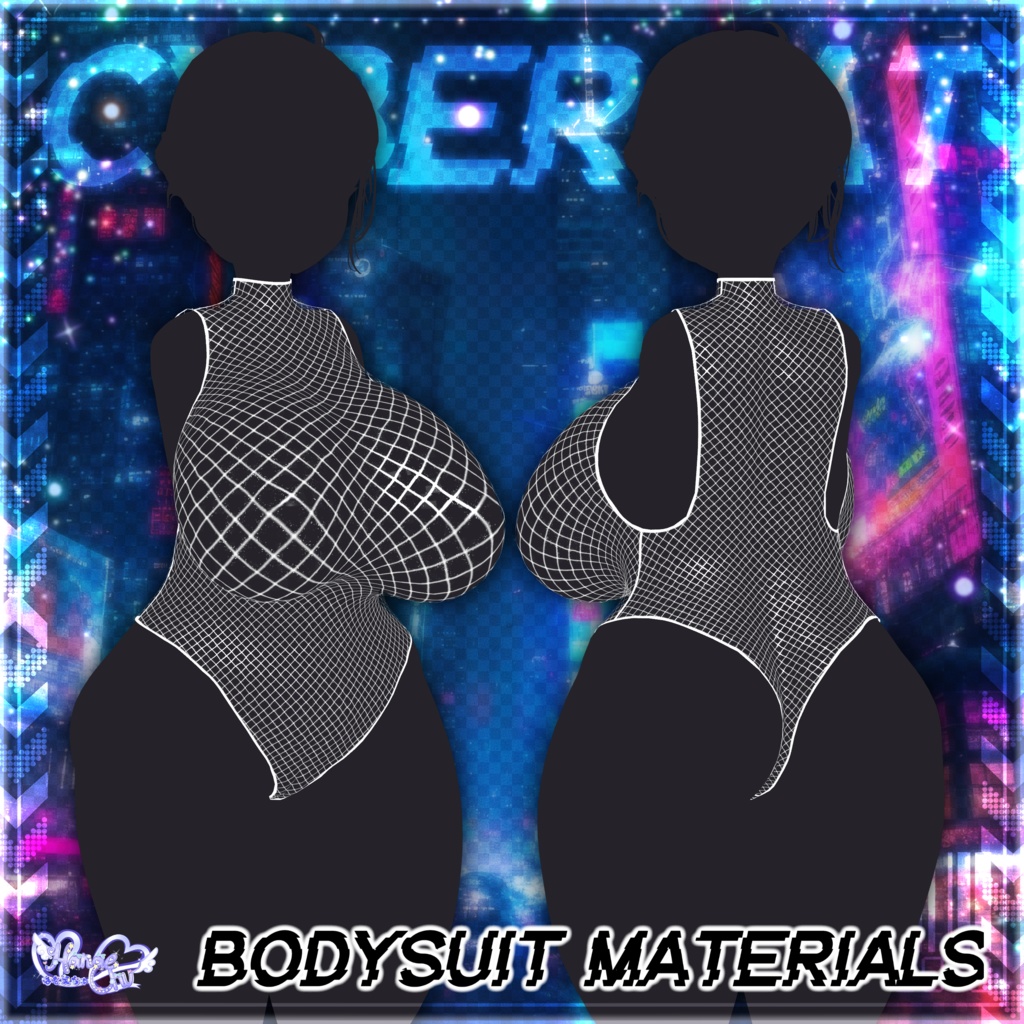 「伊邪那美2.0対応」CYBER CAT Outfit🎮 電脳猫衣装セット Modular Avatar Unitypackage