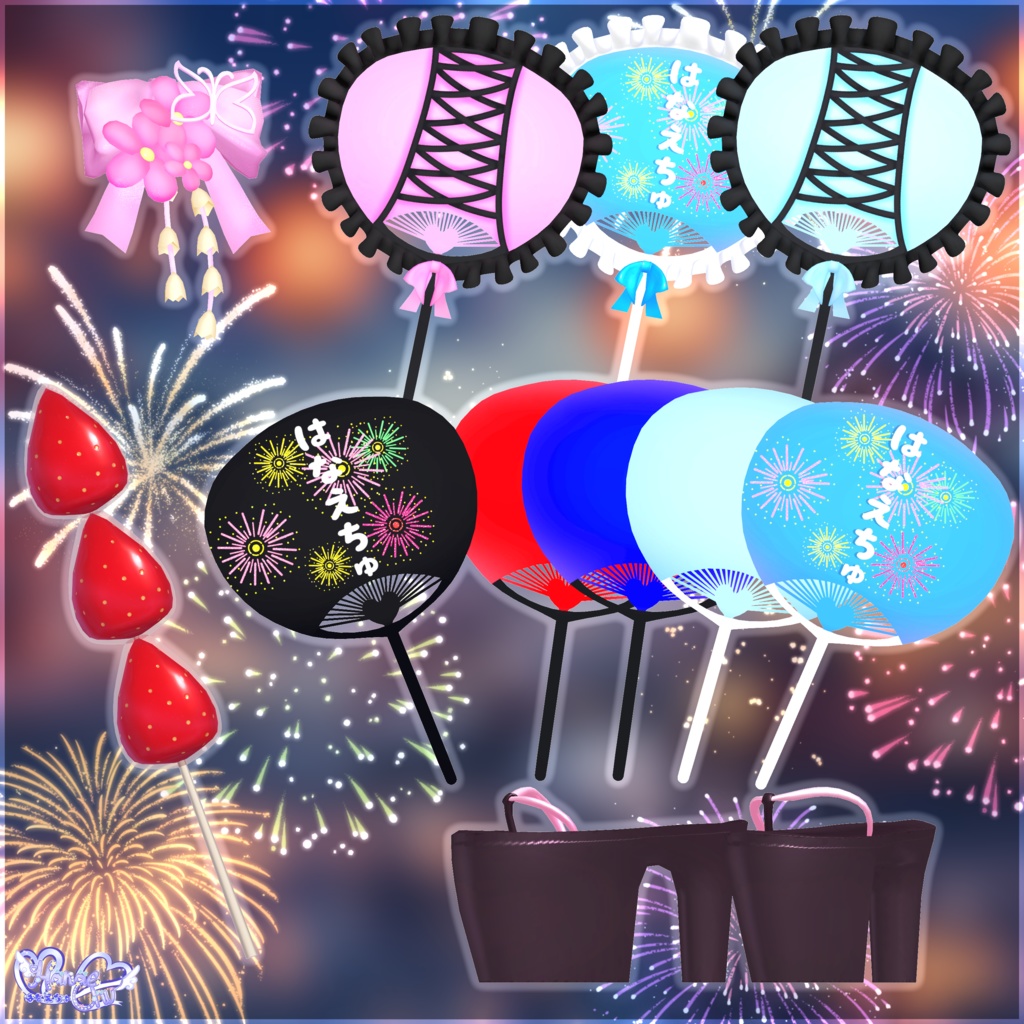 「伊邪那美2.0対応」Summer Yukata 2025 夏祭り浴衣 Modular Avatar Unitypackage