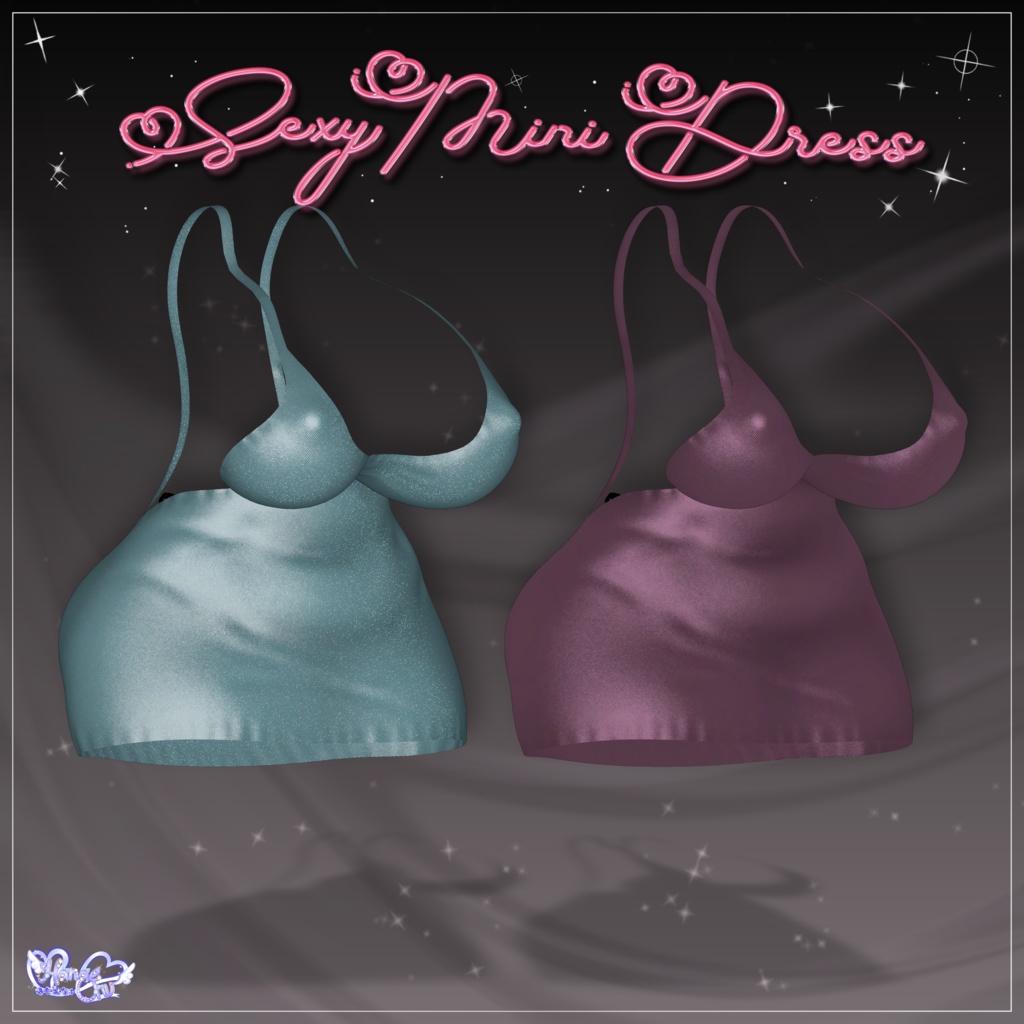 Mini Sexy Dress セクシーぽっちゃりミニドレス Modular Avatar Unitypackage VRChat