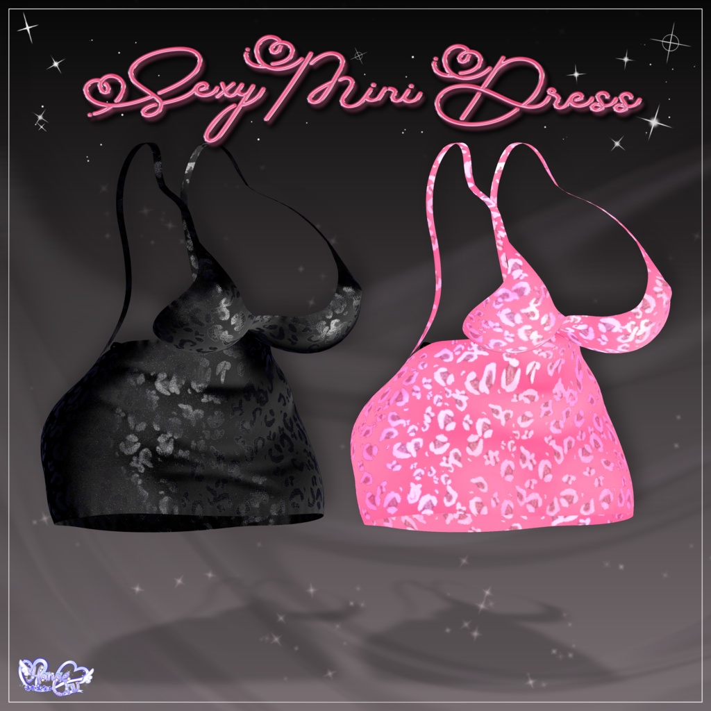 Mini Sexy Dress セクシーぽっちゃりミニドレス Modular Avatar Unitypackage VRChat