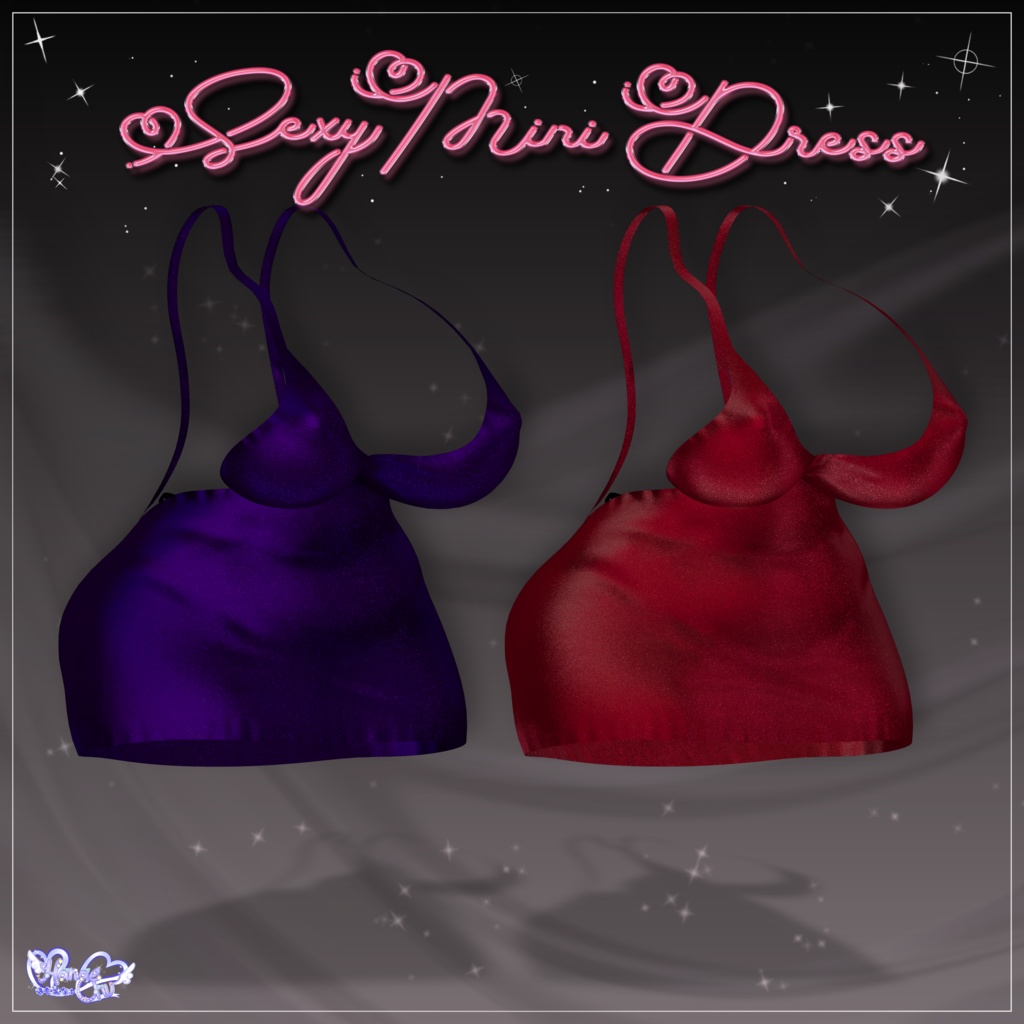 Mini Sexy Dress セクシーぽっちゃりミニドレス Modular Avatar Unitypackage VRChat