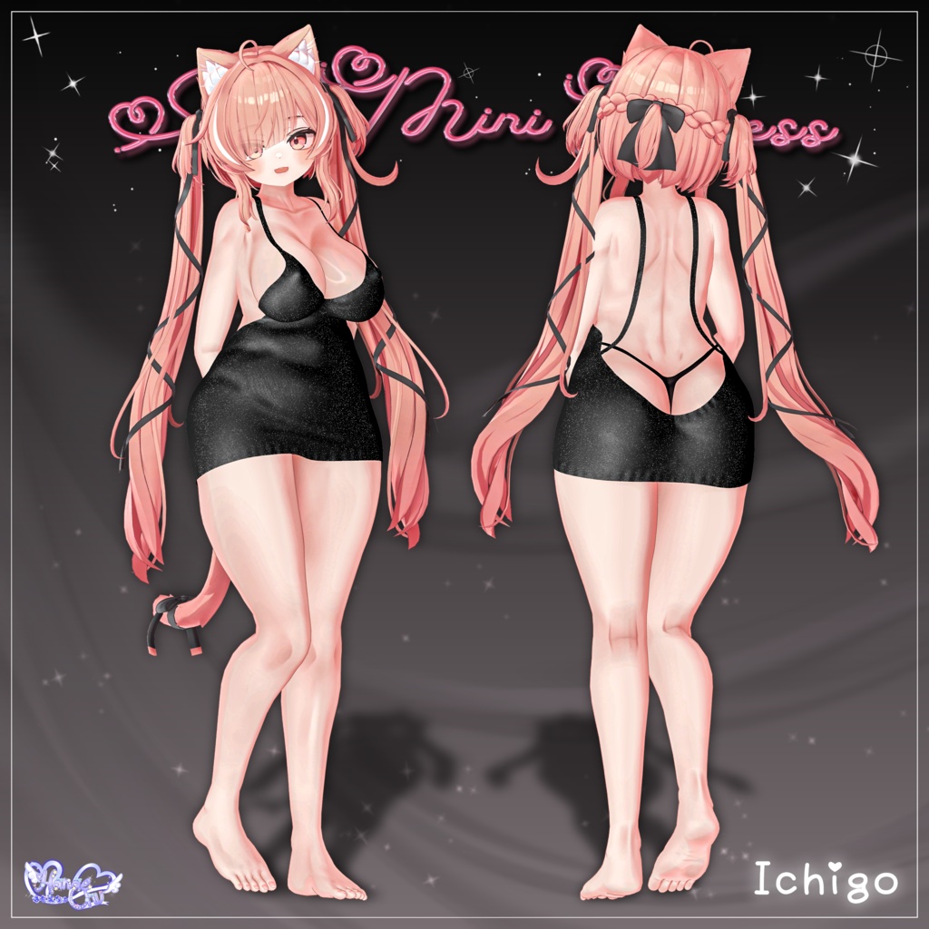 Mini Sexy Dress セクシーぽっちゃりミニドレス Modular Avatar Unitypackage VRChat
