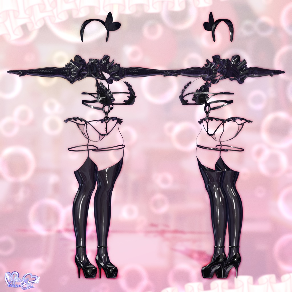 「伊邪那美2.0対応」 MILK MAID 🍼🍓 ミルクメイド 衣装セット Modular Avatar Unitypackage