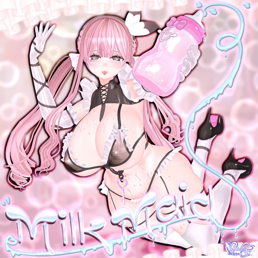 「伊邪那美2.0対応」 MILK MAID 🍼🍓 ミルクメイド 衣装セット Modular Avatar Unitypackage