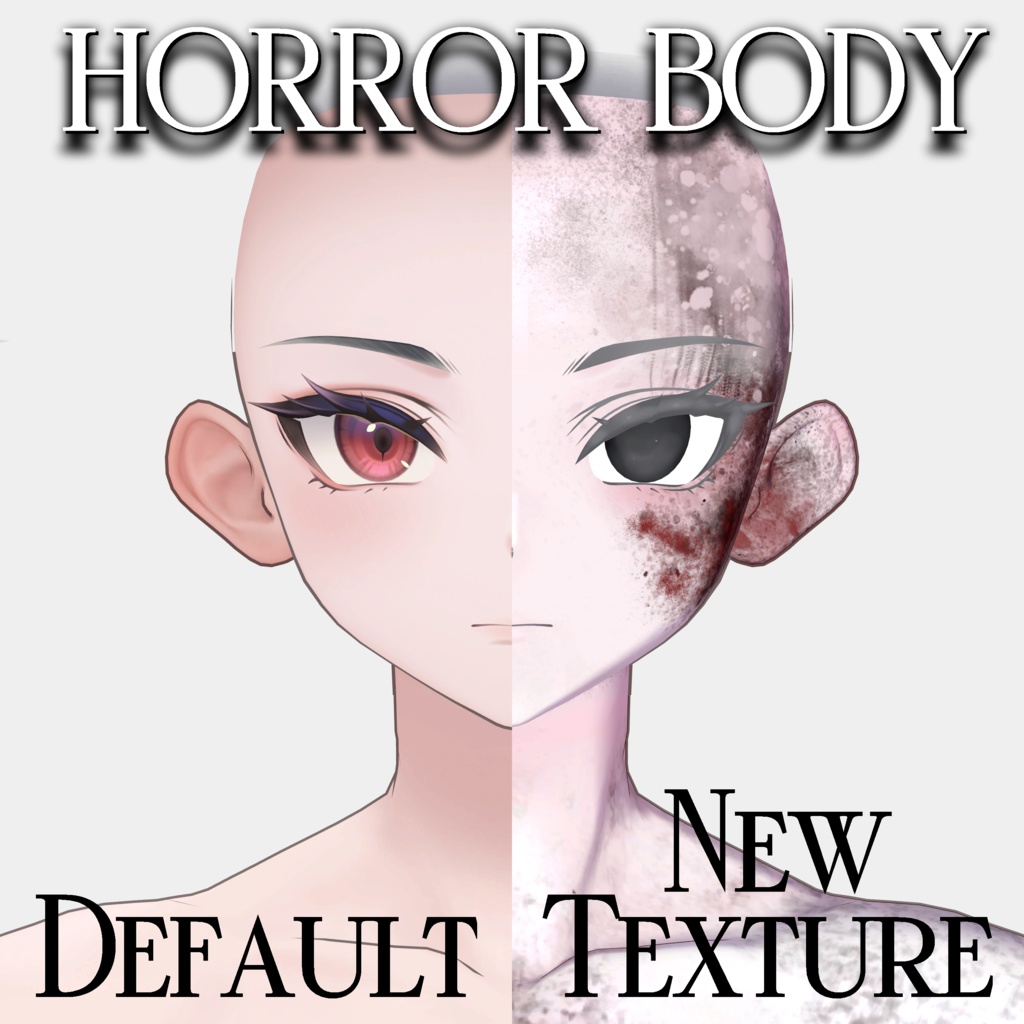 【 +Head 】00's Horror Game Protagonist Texture Set🎃 ハロウィン 2025 「00'sホラゲ主人公の肌テクスチャセット 」