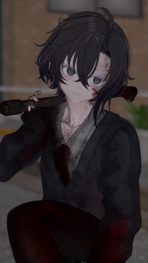 2025 Mens Halloween 🎃「00's Horror Game Protagonist Outfit Set 」「00'sホラゲ主人公の衣装セット」メンズのハロウィン Modular Avatar Unitypackage