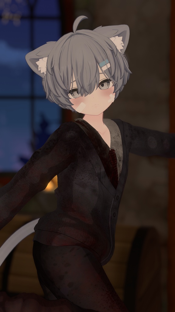 2025 Mens Halloween 🎃「00's Horror Game Protagonist Outfit Set 」「00'sホラゲ主人公の衣装セット」メンズのハロウィン Modular Avatar Unitypackage