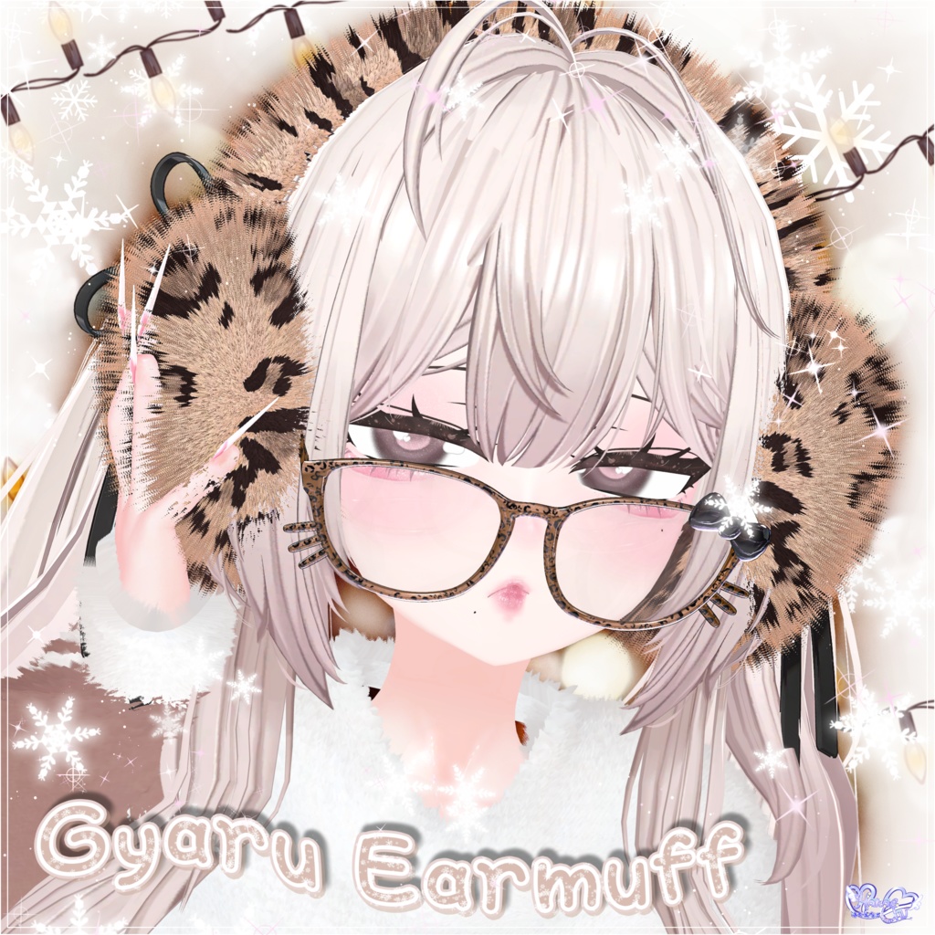 ふわふわイヤーマフ Gyaru Earmuffs ❄️ 3D Model Unitypackage Modular Avatar対応
