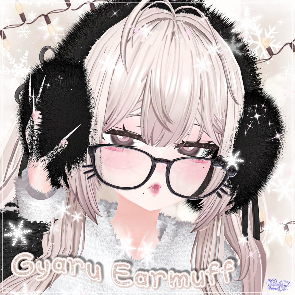 ふわふわイヤーマフ Gyaru Earmuffs ❄️ 3D Model Unitypackage Modular Avatar対応