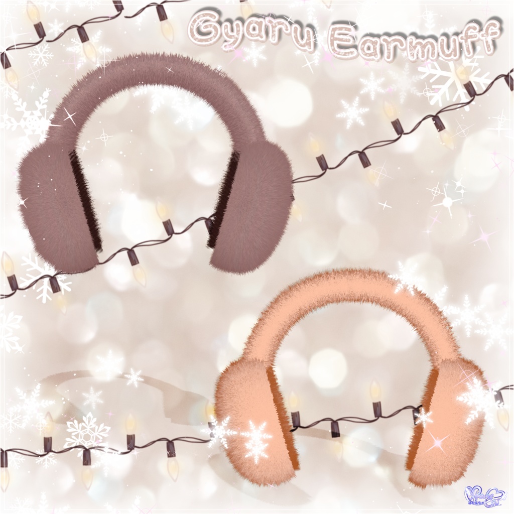 ふわふわイヤーマフ Gyaru Earmuffs ❄️ 3D Model Unitypackage Modular Avatar対応