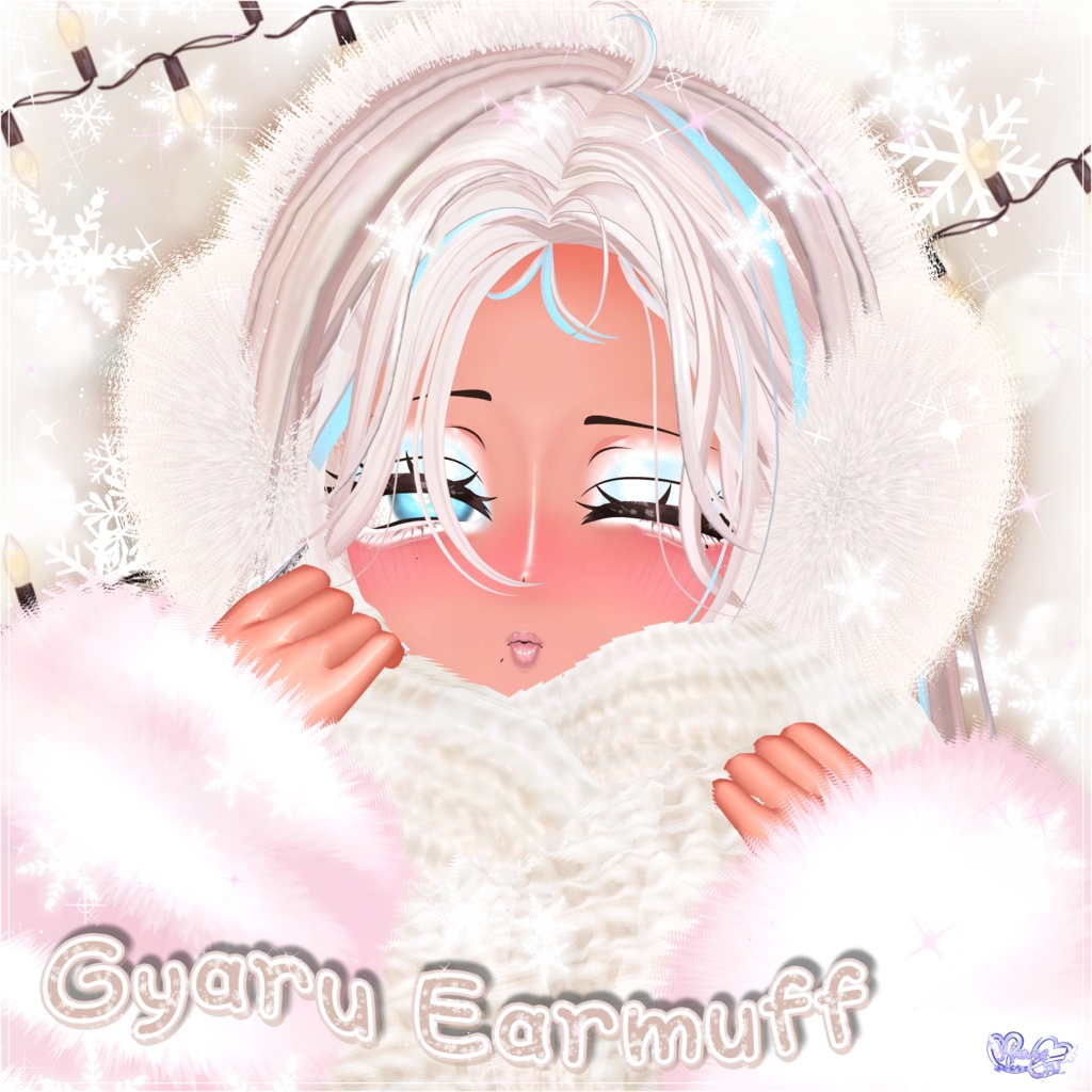 ふわふわイヤーマフ Gyaru Earmuffs ❄️ 3D Model Unitypackage Modular Avatar対応