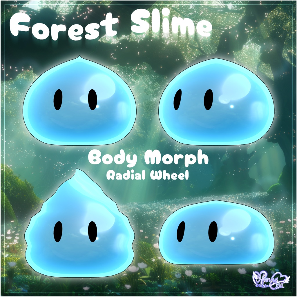 Forest Slime 森のスライムちゃん オリジナル3Dモデル VRChat Avatar