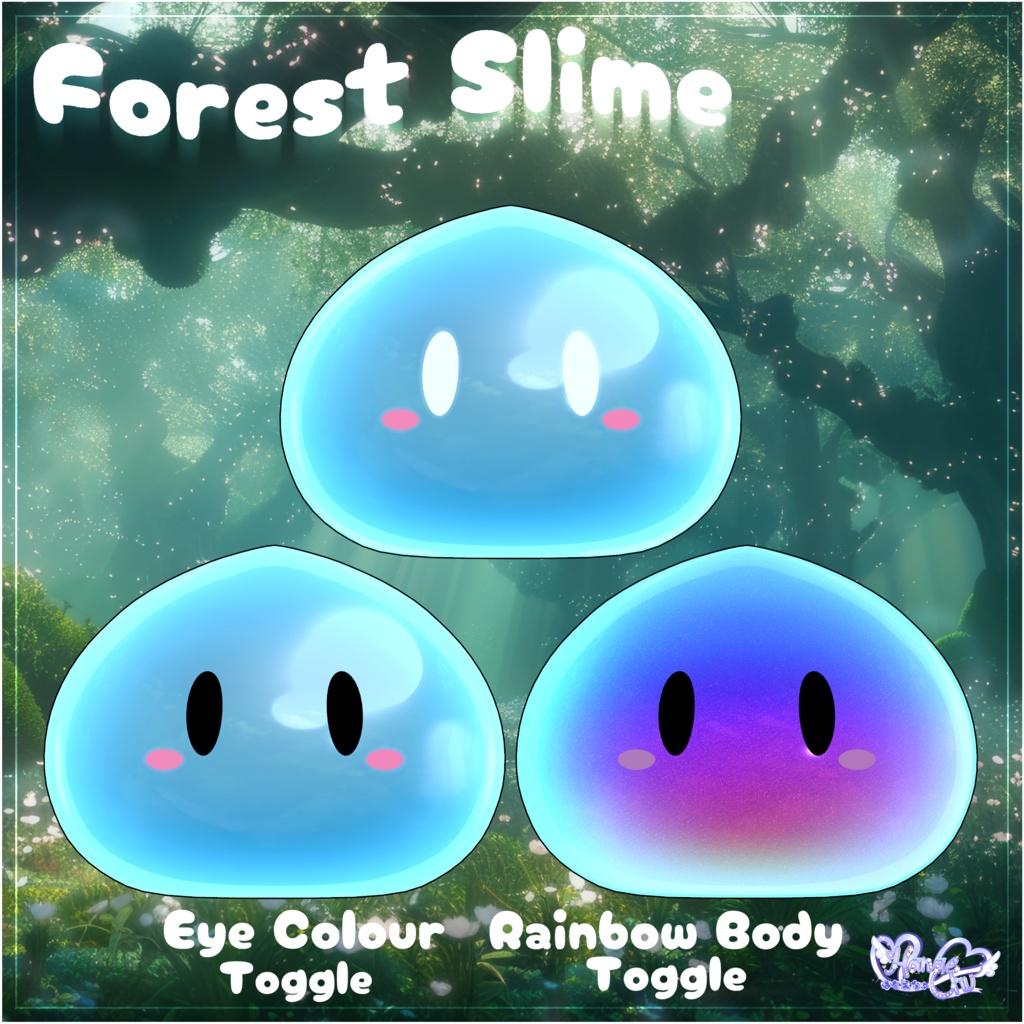 Forest Slime 森のスライムちゃん オリジナル3Dモデル VRChat Avatar
