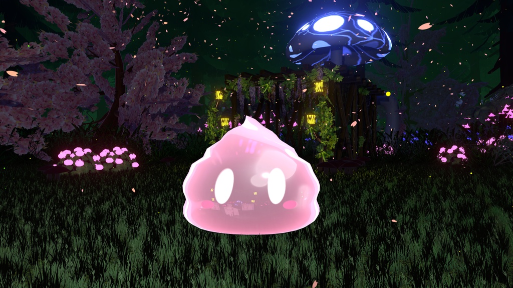 Forest Slime 森のスライムちゃん オリジナル3Dモデル VRChat Avatar