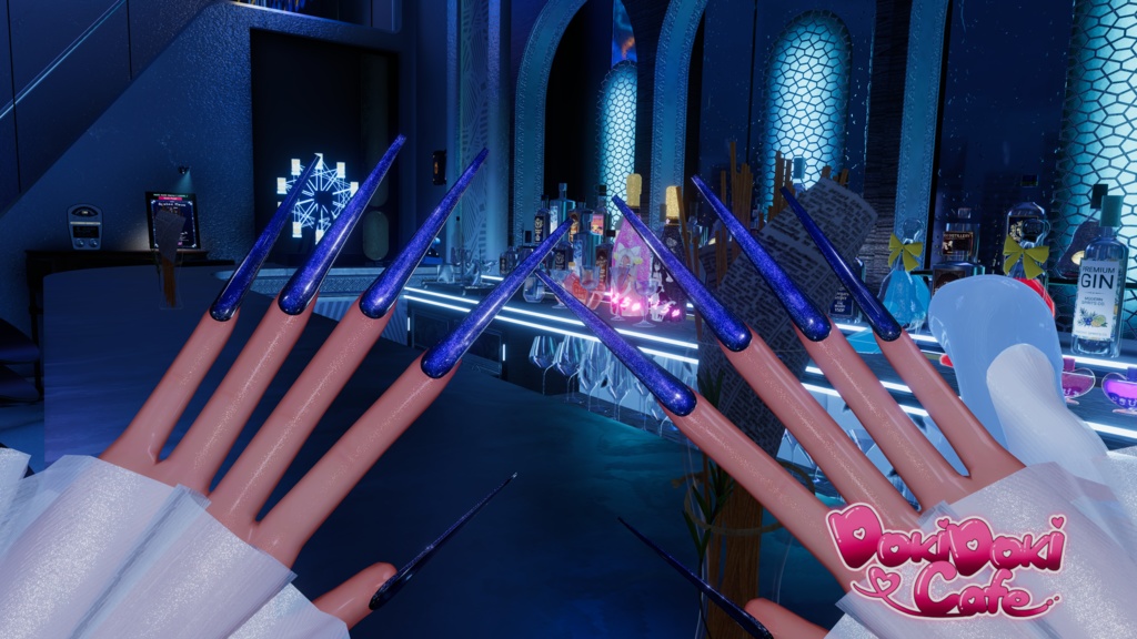 「マジカワネイル04」Magnet SuperLong Nails 💅🏻˚₊‧⁺ マグネットネイル 3D Model Unitypackage Modular Avatar対応