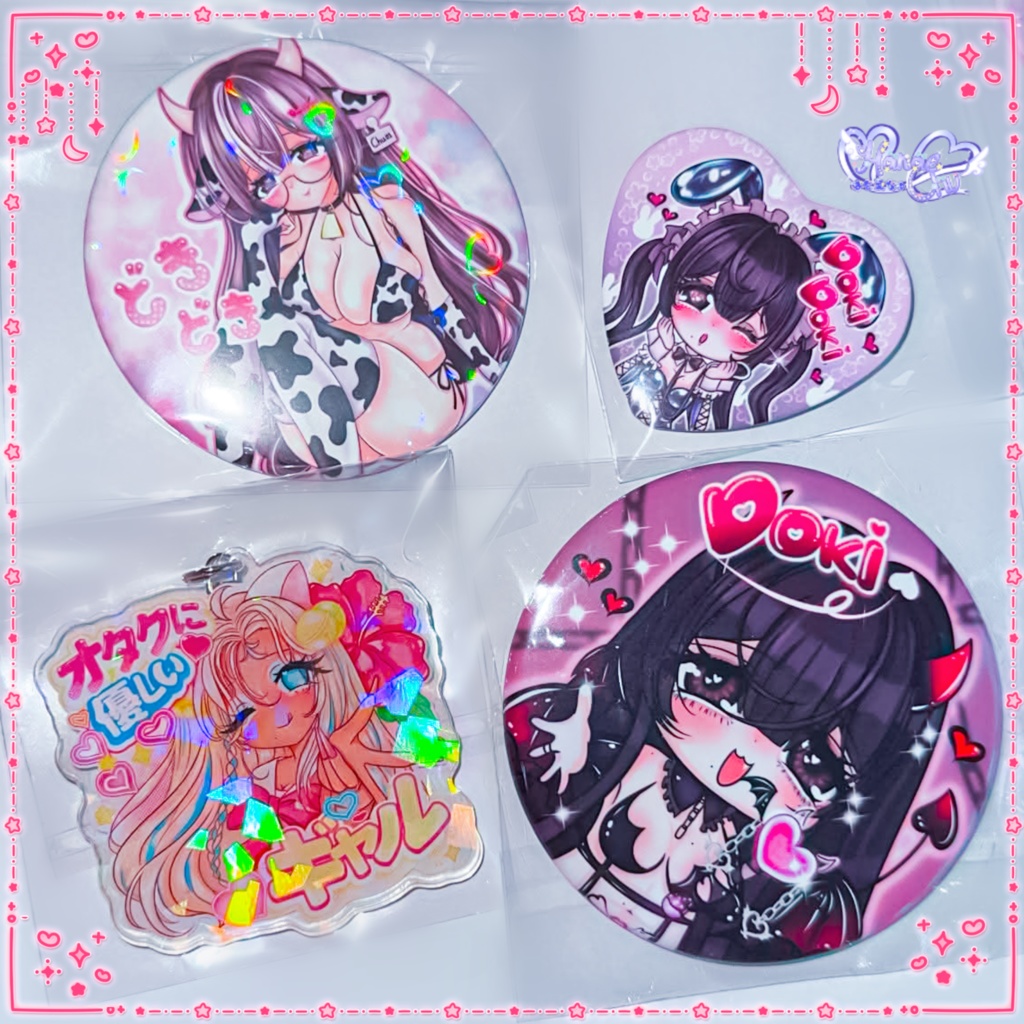 ドキドキミルクメイド缶バッジ(#ドキドキオフ会2)