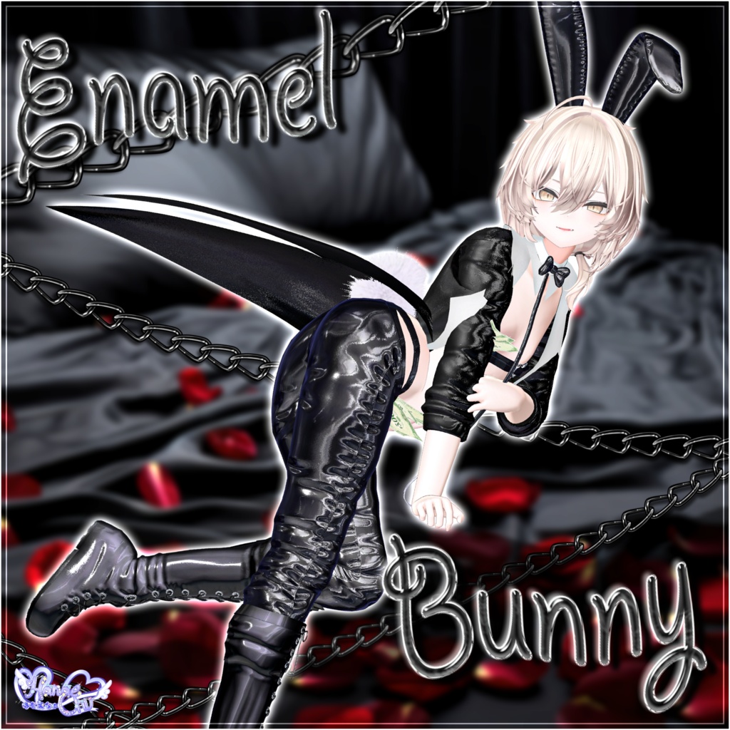 メンズ エナメル バニースーツ Mens Latex Bunnysuit 3D Model Unitypackage Modular Avatar対応