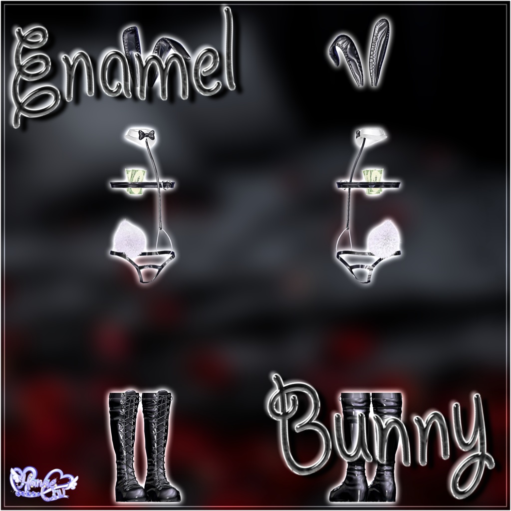 メンズ エナメル バニースーツ Mens Latex Bunnysuit 3D Model Unitypackage Modular Avatar対応