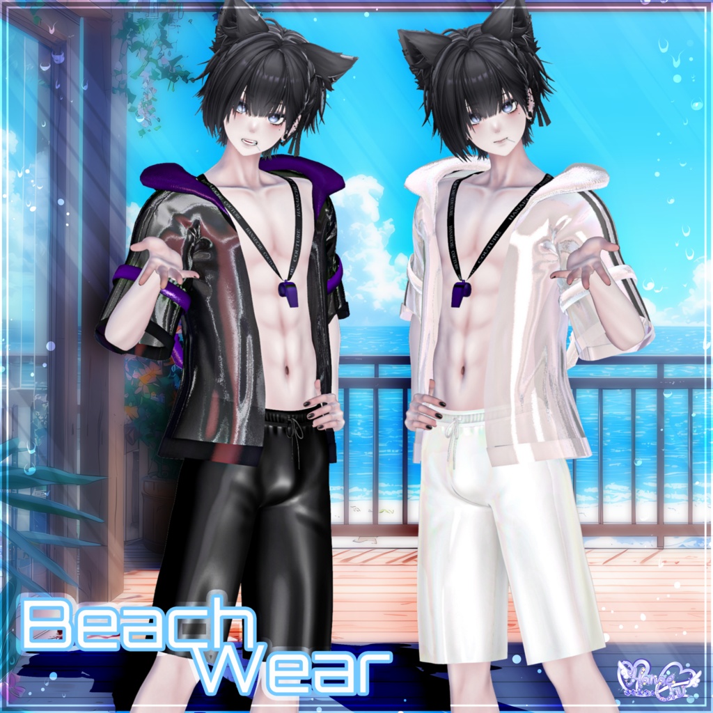 2026 Mens Beachwear メンズビーチウェア 🏖️3D Model Unitypackage Modular Avatar対応