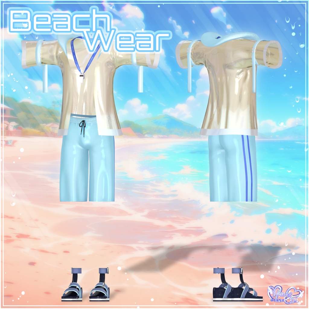 2026 Mens Beachwear メンズビーチウェア 🏖️3D Model Unitypackage Modular Avatar対応