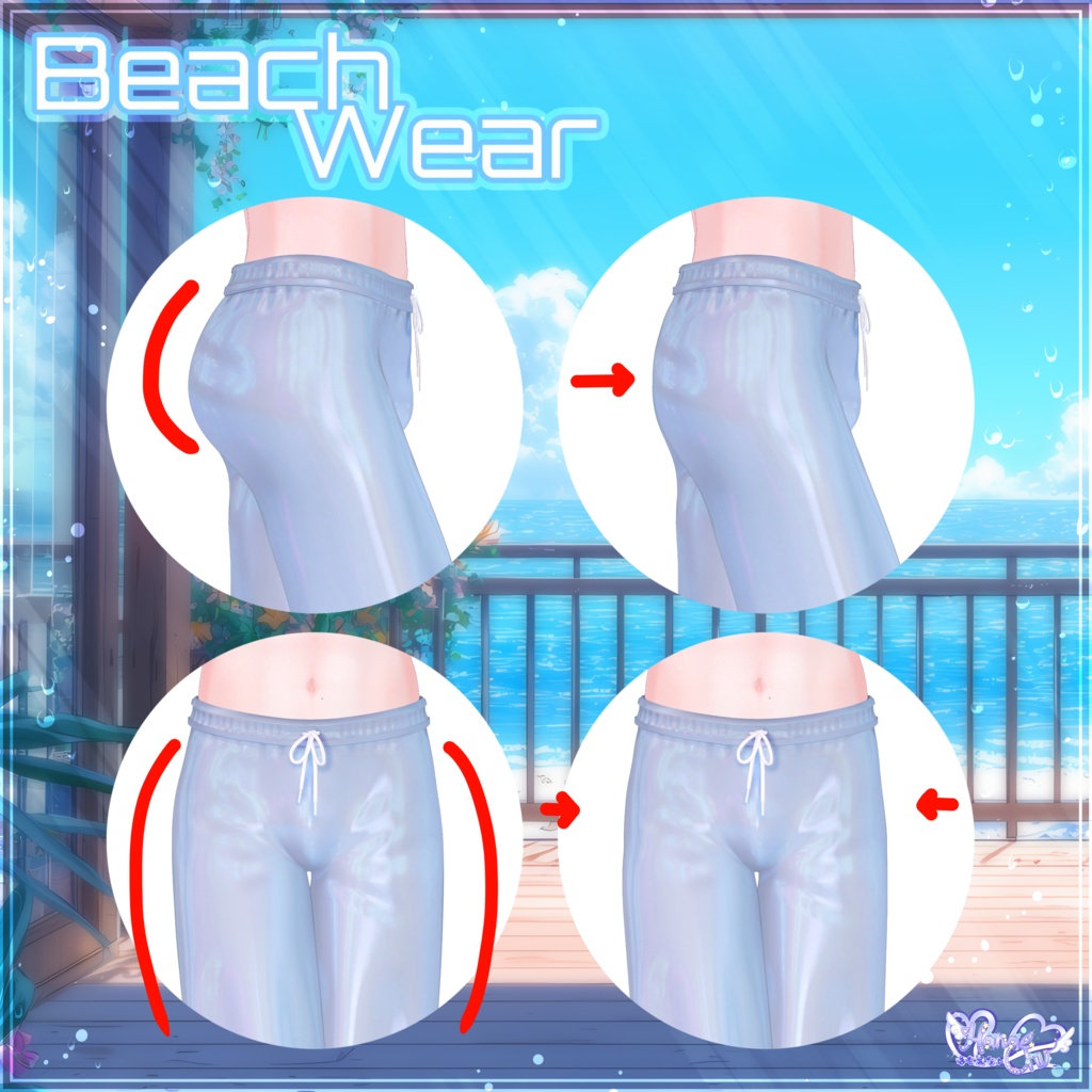 2026 Mens Beachwear メンズビーチウェア 🏖️3D Model Unitypackage Modular Avatar対応