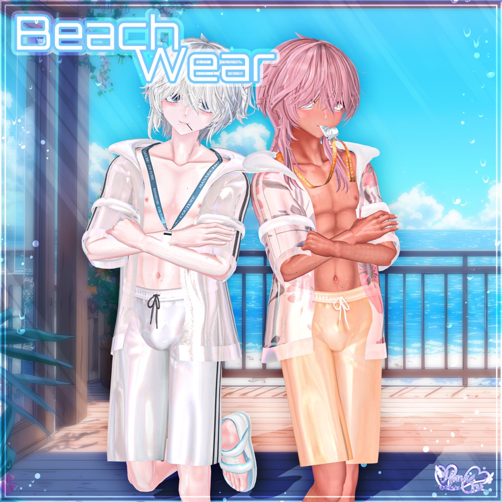 2026 Mens Beachwear メンズビーチウェア 🏖️3D Model Unitypackage Modular Avatar対応