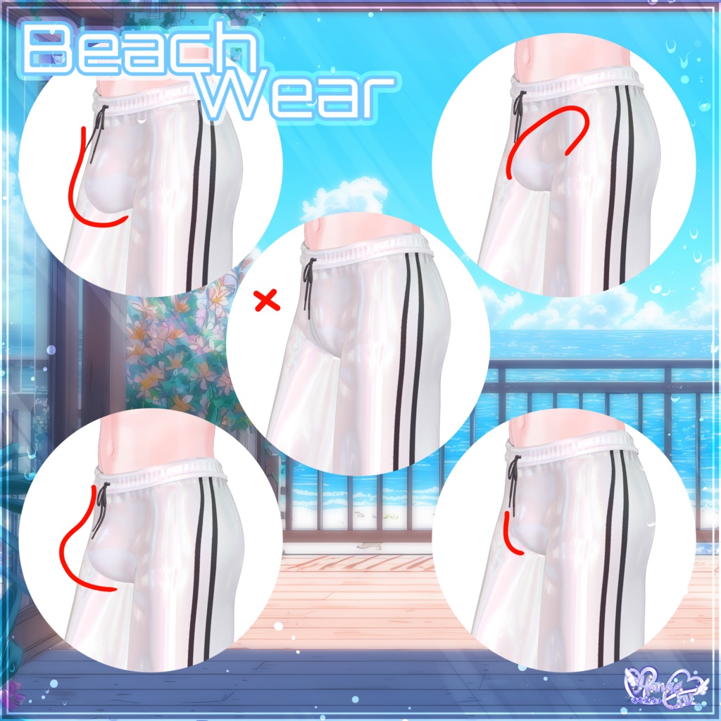 2026 Mens Beachwear メンズビーチウェア 🏖️3D Model Unitypackage Modular Avatar対応
