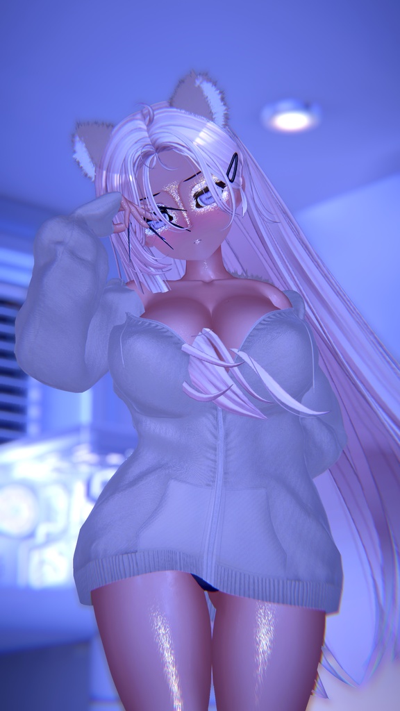 もふもふモモンガ Momonga Ears Tail Set 🐿️ VRChat Modular Avatar