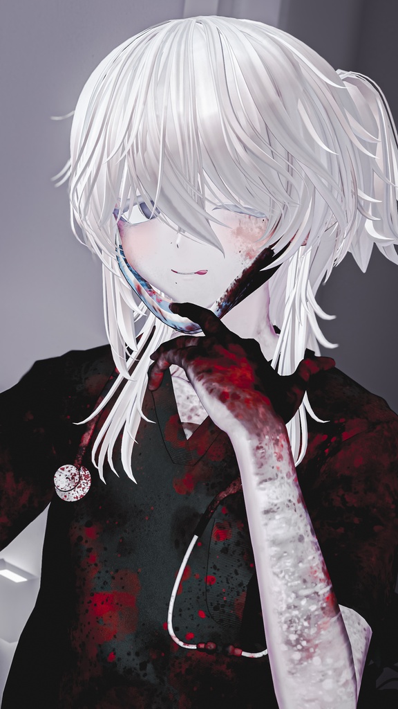 2026 Mens Halloween 🎃 「Horror Game Nurse Outfit Set 」「ホラーゲームナース衣装セット」Modular Avatar Unitypackage