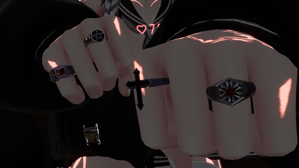 Gothic Rings Set - ゴシックリングセット