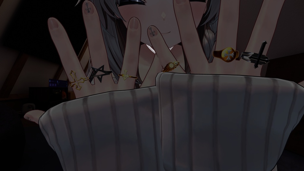 Gothic Rings Set - ゴシックリングセット