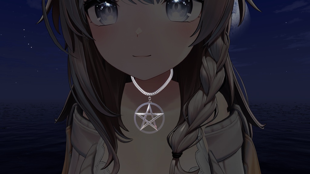 Gothic Necklaces (Cross and Pentagram) - ゴシックネックレス - 五芒星と十字架