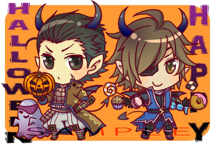ハロウィン双竜大きなラミカ