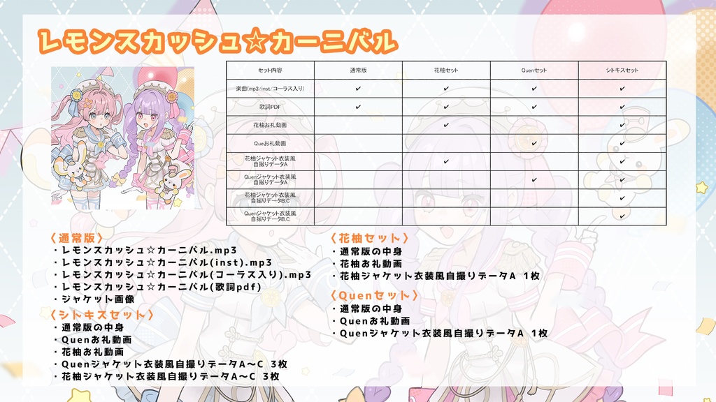 レモンスカッシュ☆カーニバル / シトラスキス【オリジナル曲】