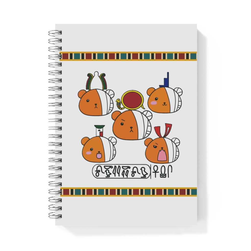 神々くまミイラさんリングノート(A5)