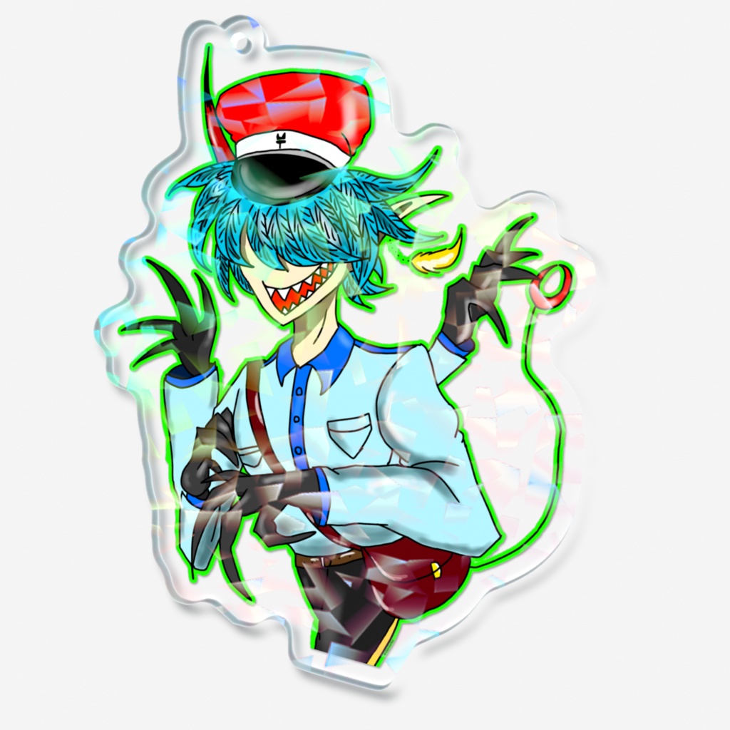 暗井多翼ホログラムアクリルキーホルダー