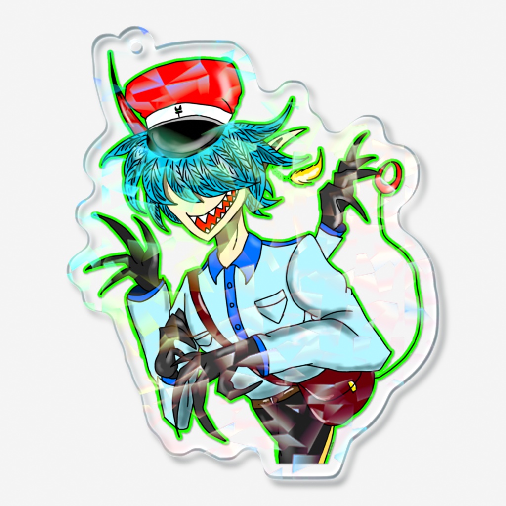 暗井多翼ホログラムアクリルキーホルダー