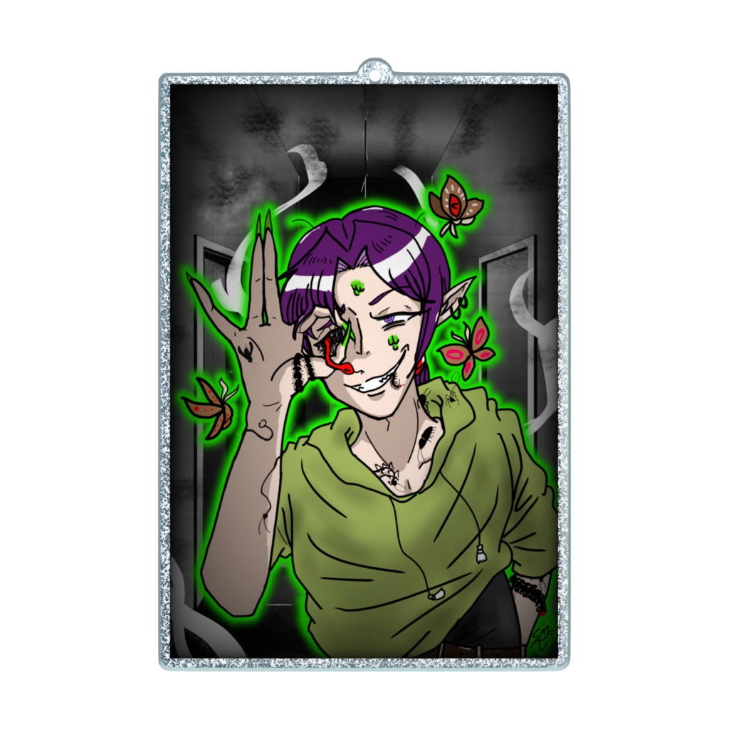 骨骸君キラキラアクリルキーホルダー