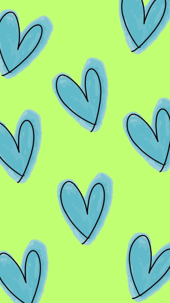 heart wallpaper_greenxblue