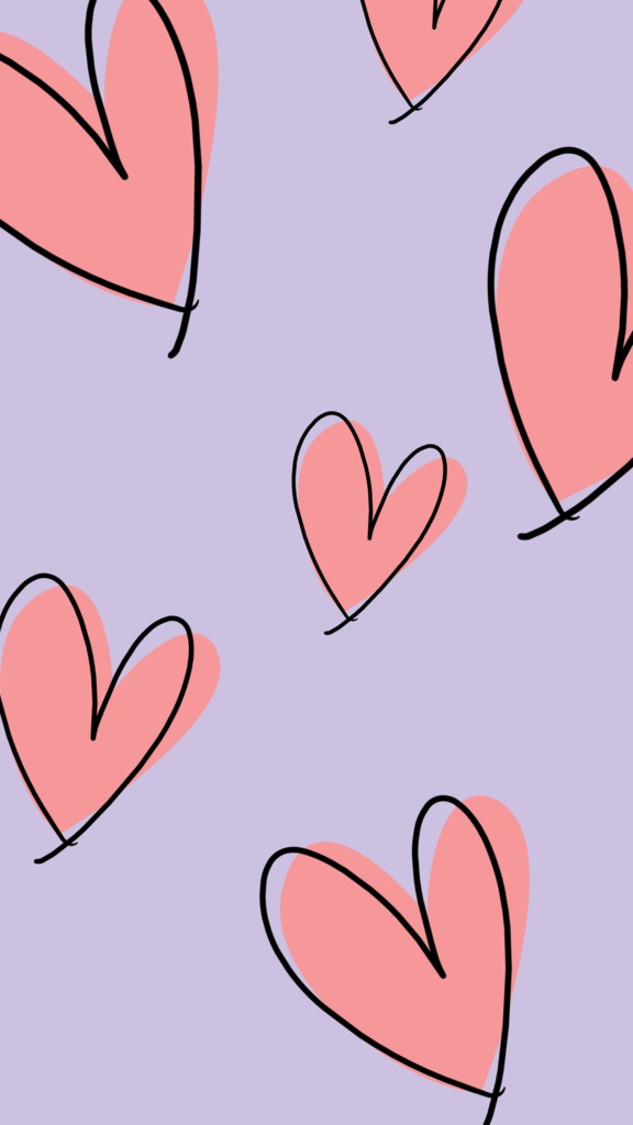 Heart Wallpaper – Pink hearts