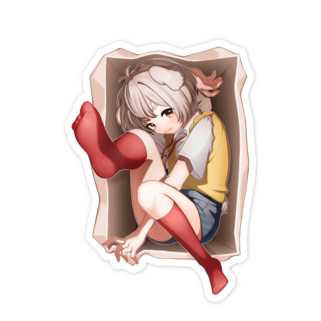 【常設】詰めちゃうぞ スマホステッカー