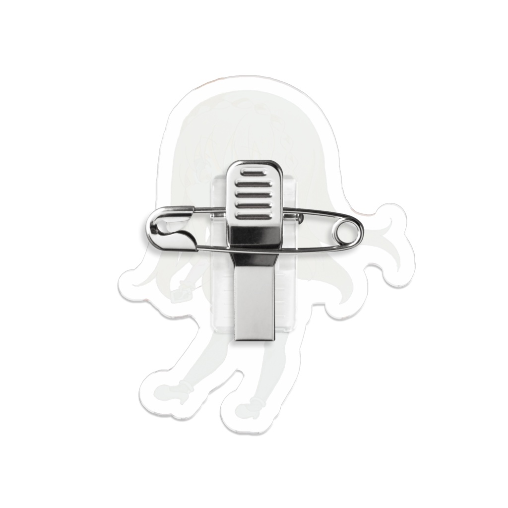 白雪のアクリルバッジ