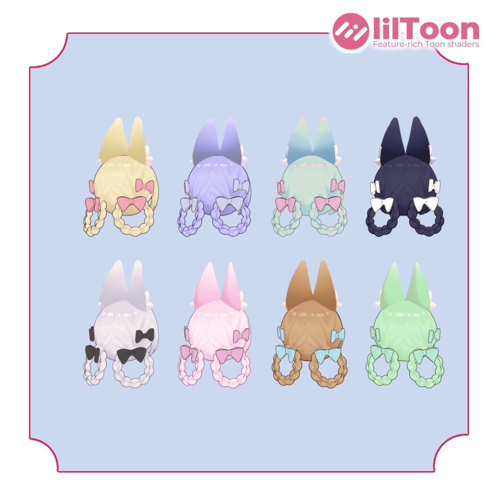 みつあみリングヘア&イヤー - キプフェル対応 / MA設定済み